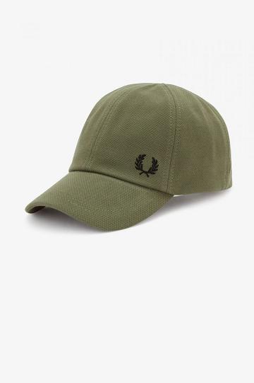 Green Fred Perry Classic Piqué Men's Hats | PH 1072PJJQ